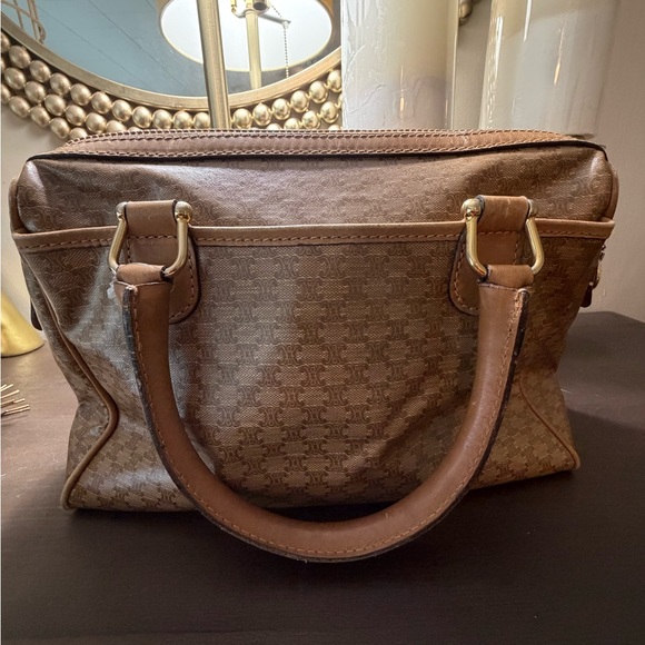 Celine Tan Monogram Satchel - Picture 2 of 8
